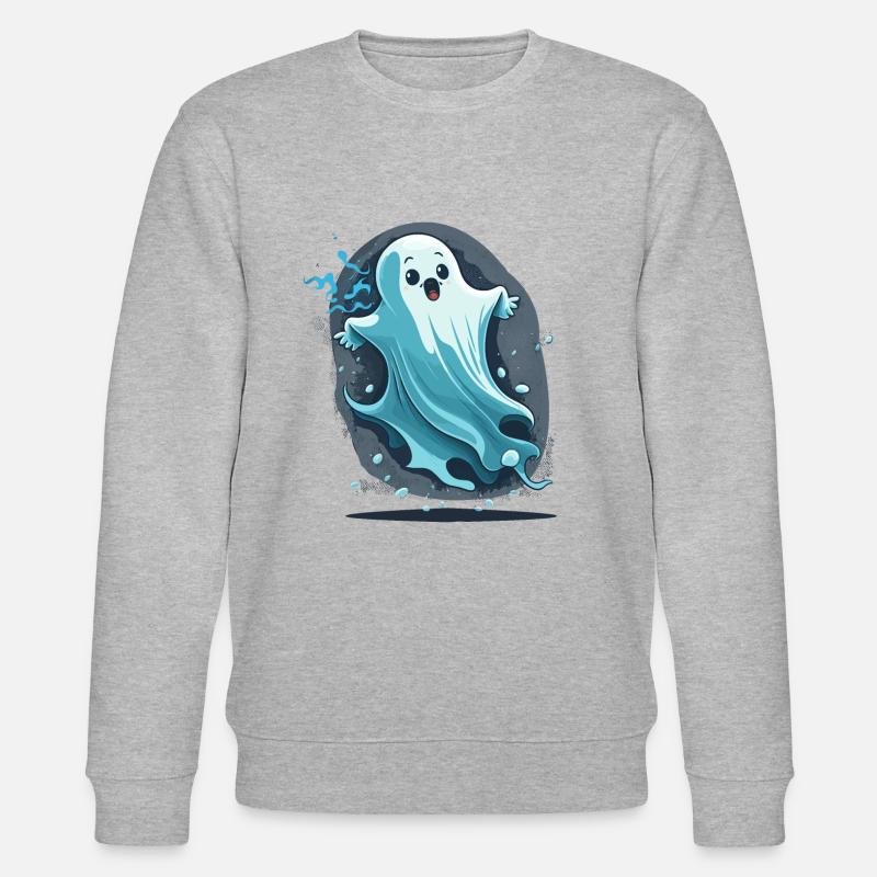Verängstigter Geist - Stanley/Stella Unisex Bio-Sweatshirt CHANGER  - Grau meliert
