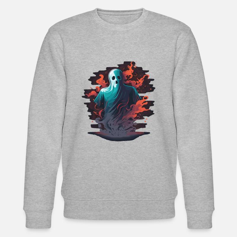 Killer Ghost - Stanley/Stella Unisex Bio-Sweatshirt CHANGER  - Grau meliert