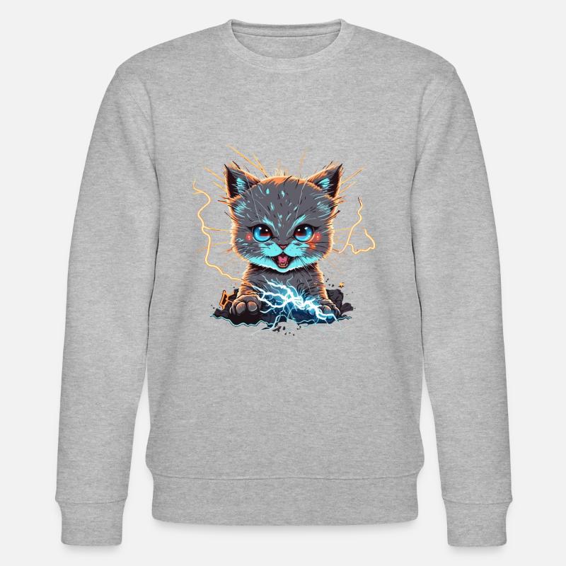 Spannung Kat - Stanley/Stella Unisex Bio-Sweatshirt CHANGER  - Grau meliert