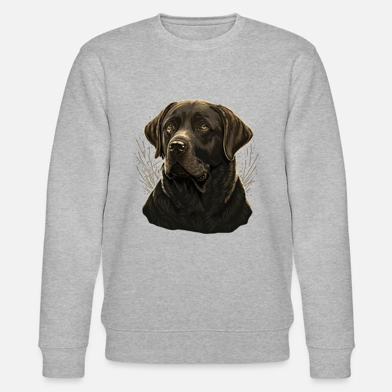Behave Labrador Retriever - Stanley/Stella CHANGER Unisex Organic Sweatshirt - heather grey