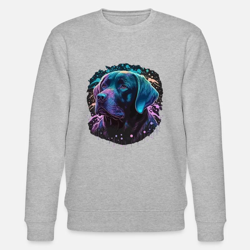 Niedlicher Labrador Retriever - Stanley/Stella Unisex Bio-Sweatshirt CHANGER  - Grau meliert