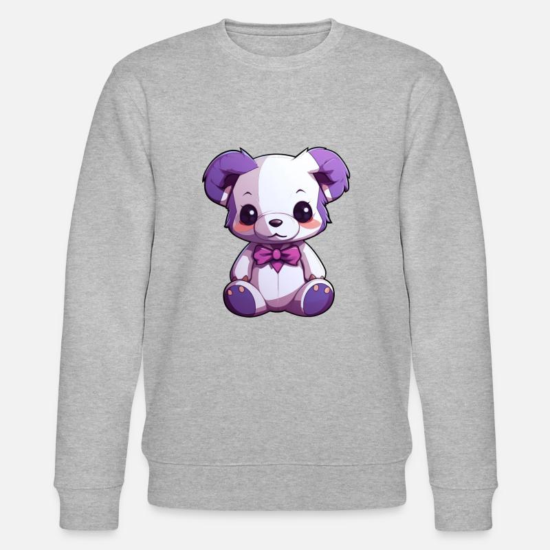 Teddy bär baby - Stanley/Stella Unisex Bio-Sweatshirt CHANGER  - Grau meliert