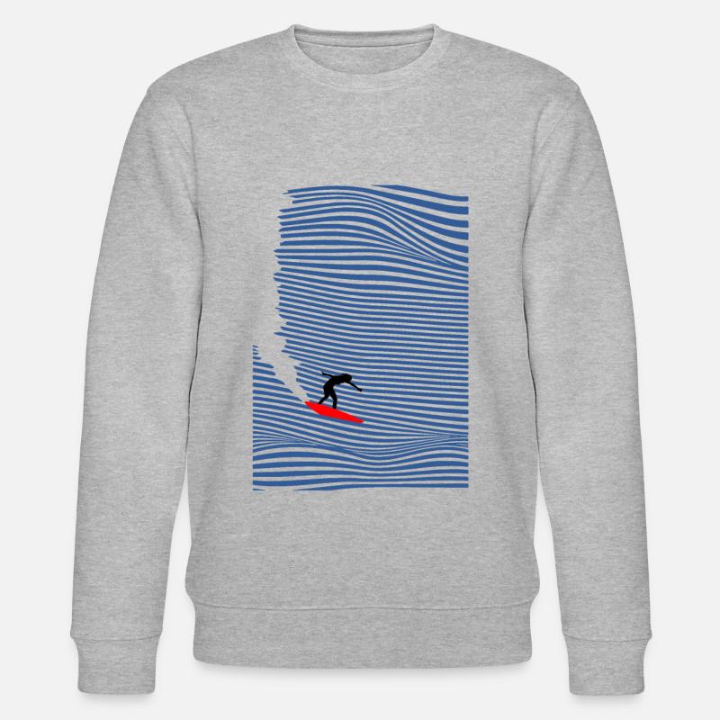Surfeuse surf on - Sweat bio CHANGER Stanley/Stella Unisexe - gris chiné