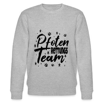 Tierschutz Tierarzt Tierretter Hunde Katzen Spruch - Stanley/Stella Unisex Bio-Sweatshirt CHANGER  - Grau meliert - Vorne - Nik (191cm) & Marisol (170cm)