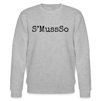 Es muss so - Stanley/Stella Unisex Bio-Sweatshirt CHANGER  - Grau meliert - Vorne - Nik (191cm) & Marisol (170cm)