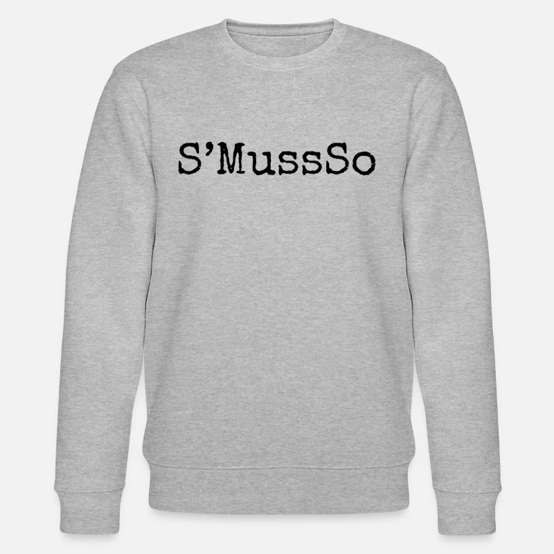 Es muss so - Stanley/Stella Unisex Bio-Sweatshirt CHANGER  - Grau meliert