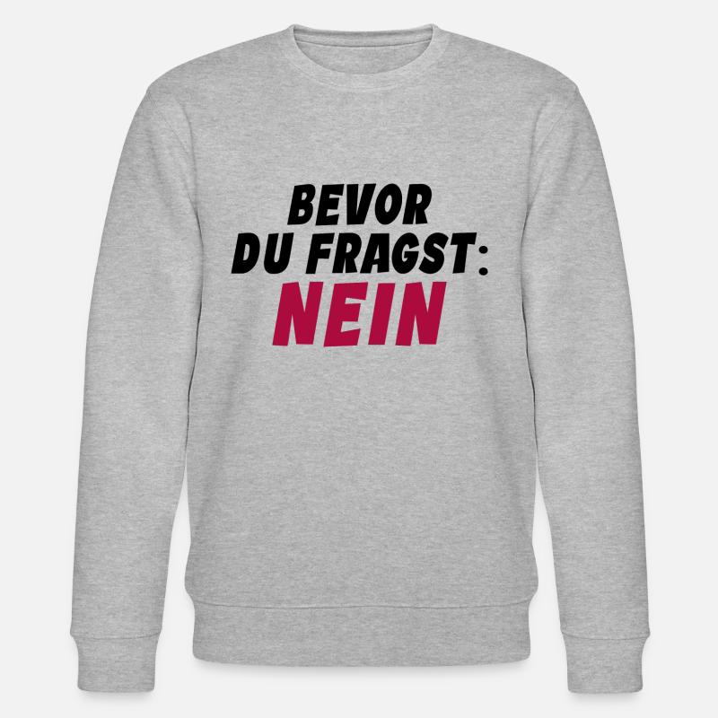 Klarer Durchblick - Stanley/Stella Unisex Bio-Sweatshirt CHANGER  - Grau meliert