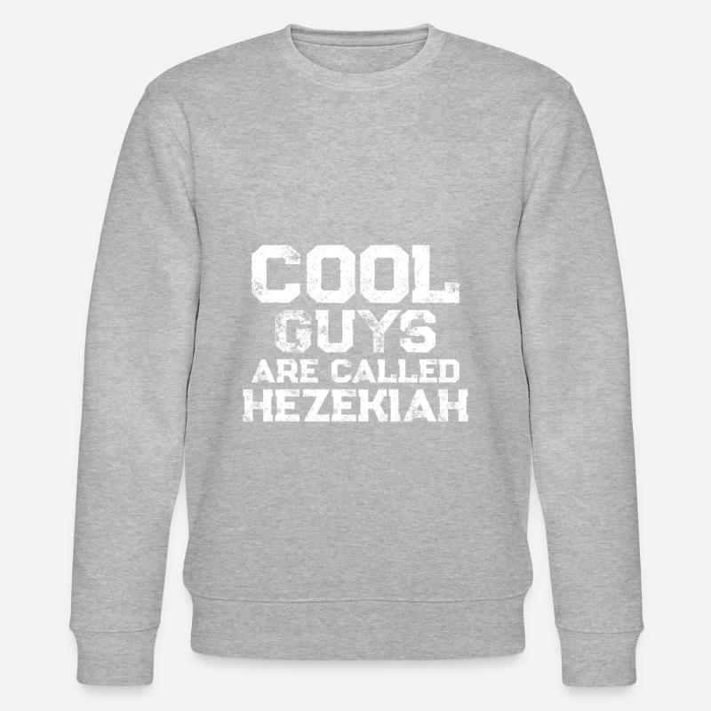 Cool guys are called Hezekiah - Stanley/Stella Unisex Bio-Sweatshirt CHANGER  - Grau meliert