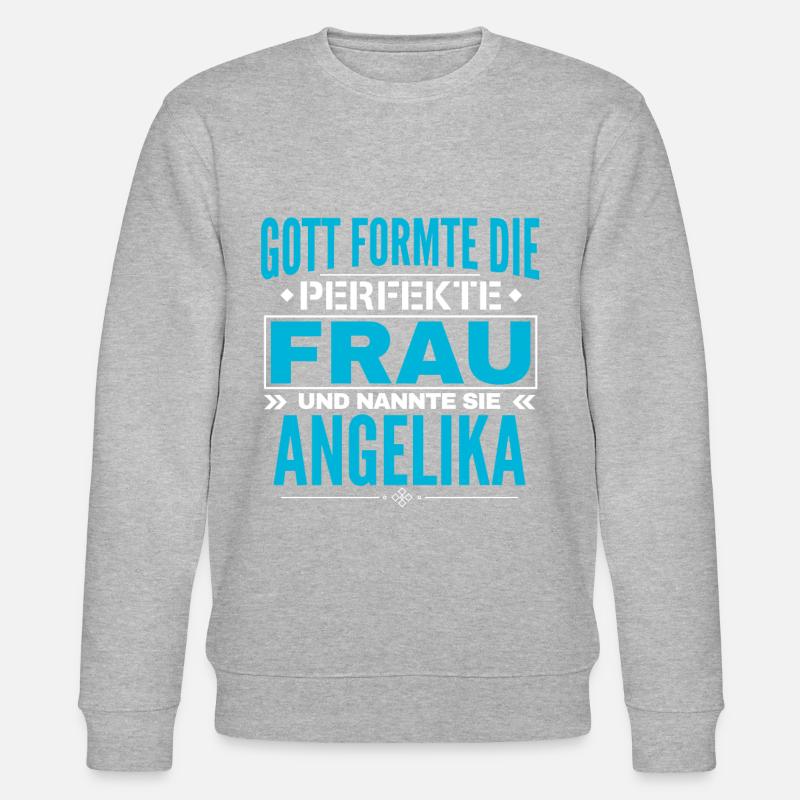 Angelika Name Design - Stanley/Stella Unisex Bio-Sweatshirt CHANGER  - Grau meliert