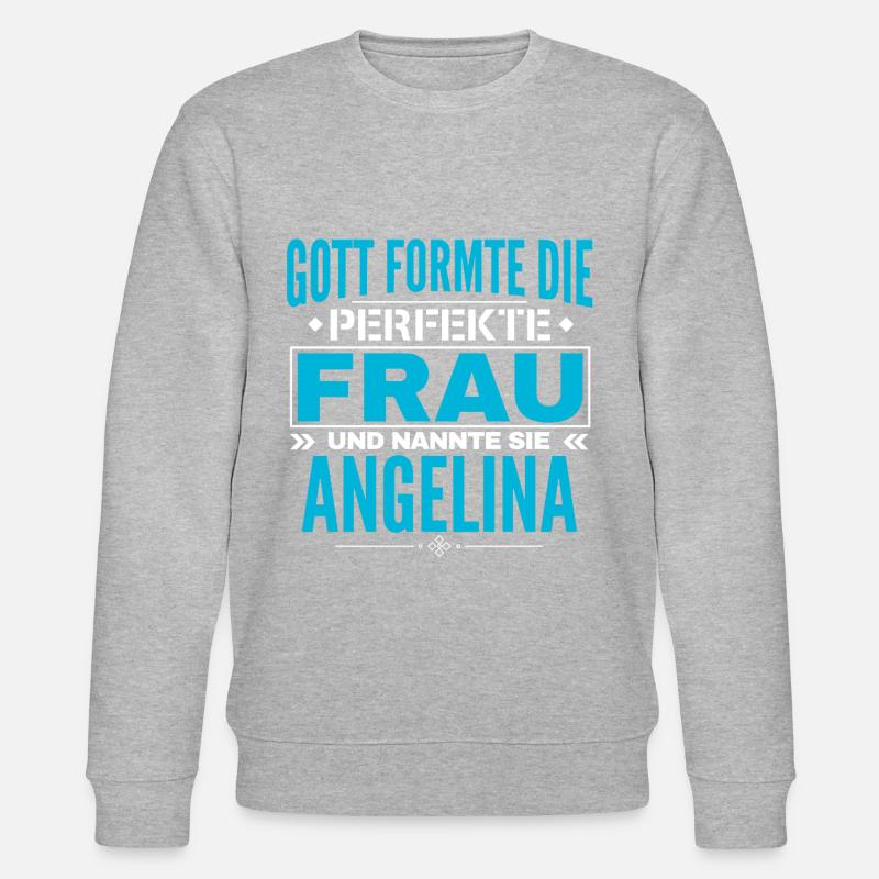 Conception du nom d’Angelina - Sweat bio CHANGER Stanley/Stella Unisexe - gris chiné