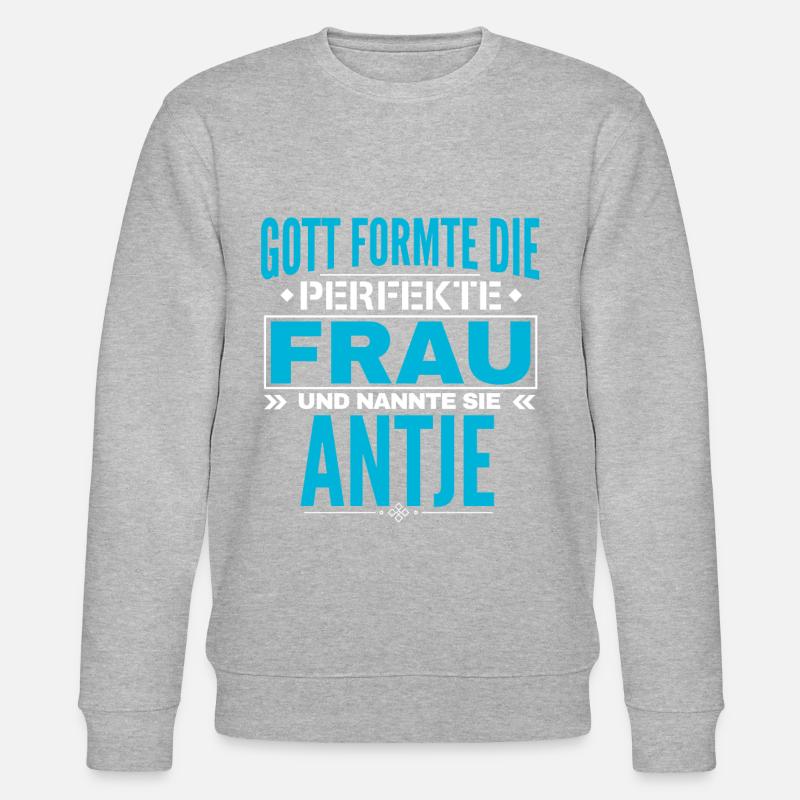 Conception du nom d’Antje - Sweat bio CHANGER Stanley/Stella Unisexe - gris chiné