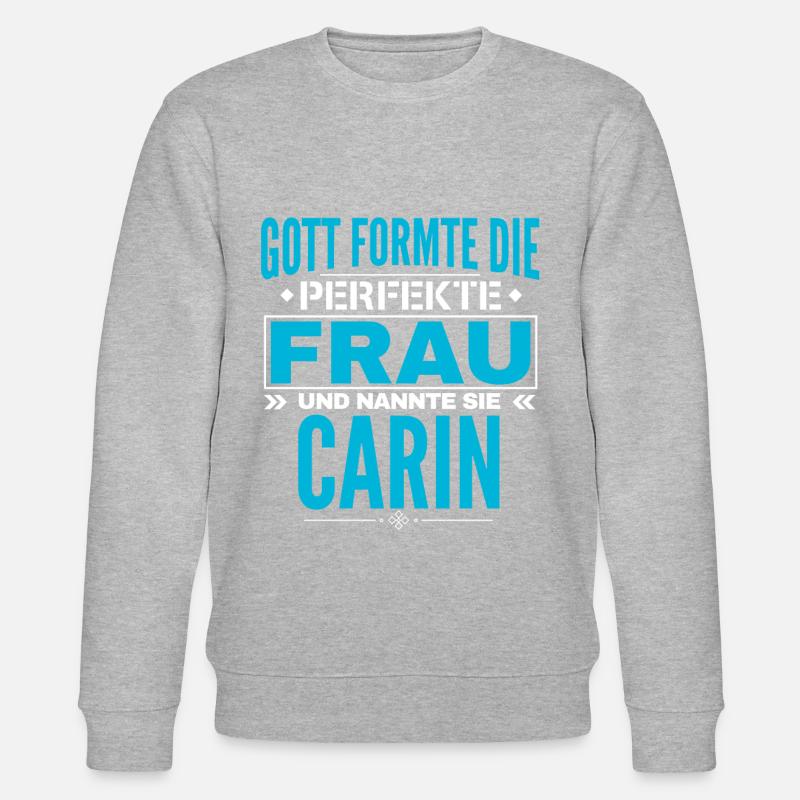 Conception du nom Carin - Sweat bio CHANGER Stanley/Stella Unisexe - gris chiné