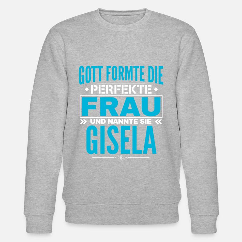 Gisela Name Design - Stanley/Stella CHANGER Unisex Organic Sweatshirt - heather grey