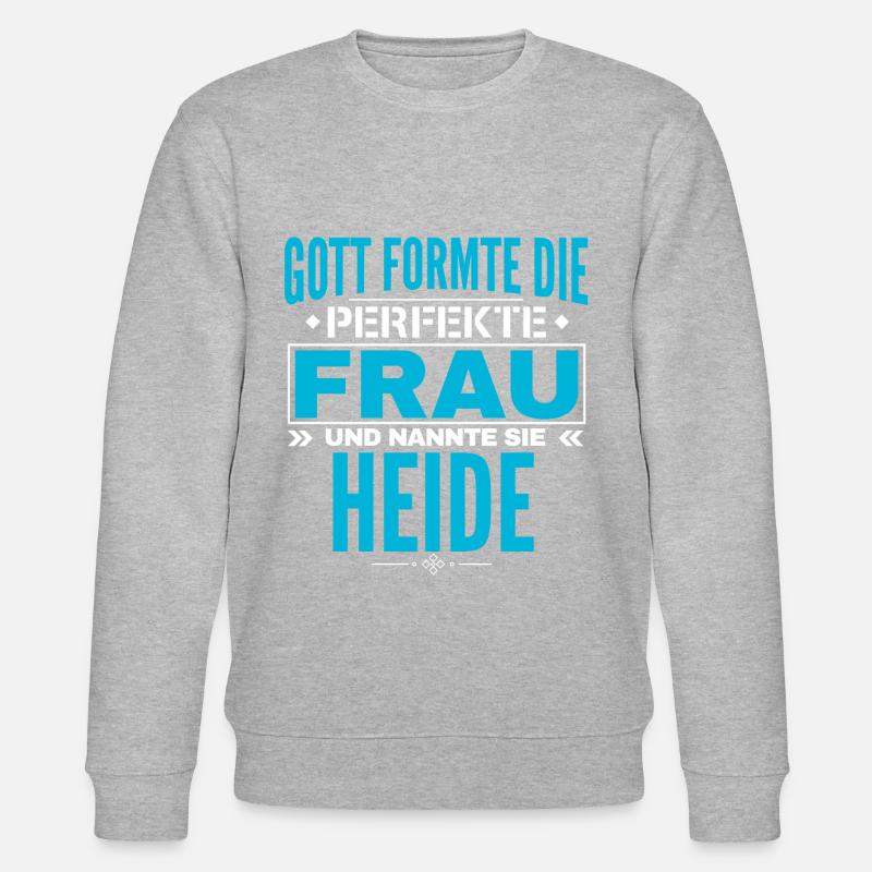 Conception du nom Heide - Sweat bio CHANGER Stanley/Stella Unisexe - gris chiné