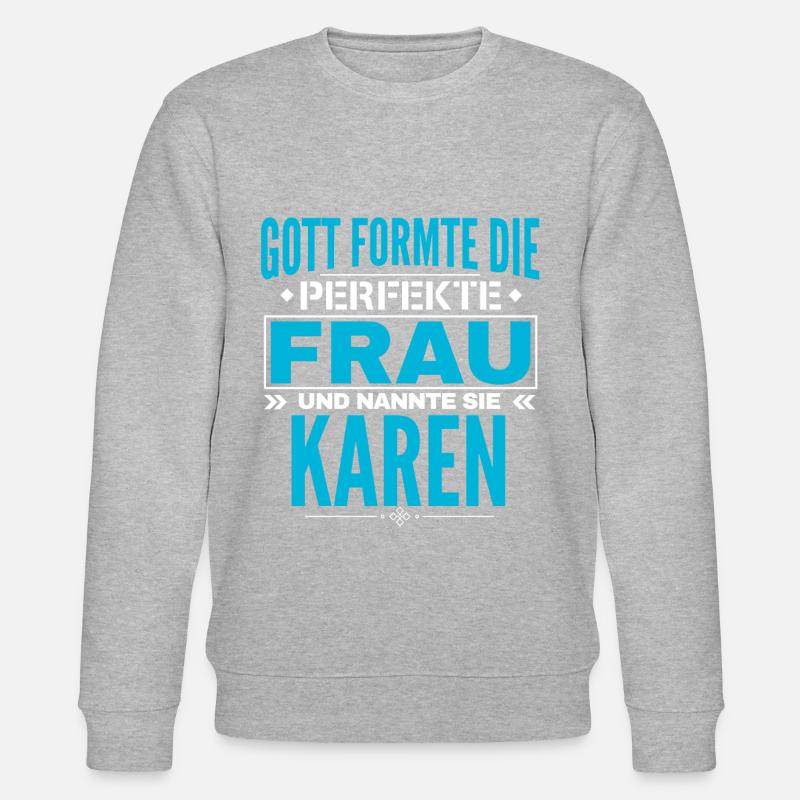 Karen Name Design - Stanley/Stella Unisex Bio-Sweatshirt CHANGER  - Grau meliert