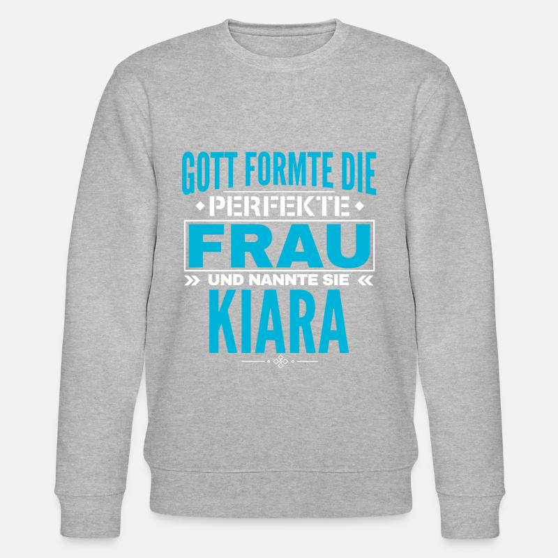 Conception du nom Kiara - Sweat bio CHANGER Stanley/Stella Unisexe - gris chiné