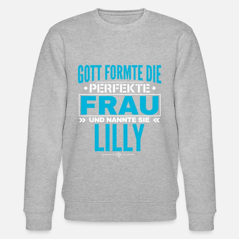 Conception du nom Lilly - Sweat bio CHANGER Stanley/Stella Unisexe - gris chiné