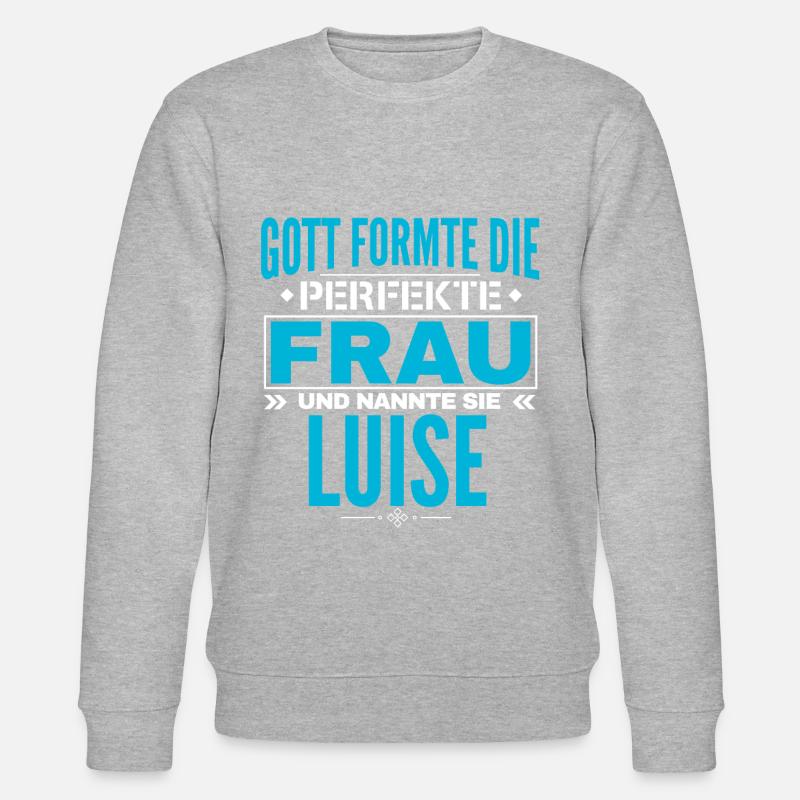 Luise Name Design - Stanley/Stella Unisex Bio-Sweatshirt CHANGER  - Grau meliert