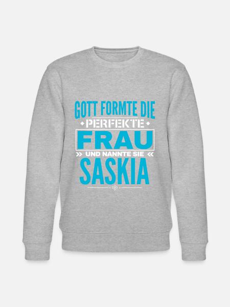 Conception de nom Saskia - Sweat bio CHANGER Stanley/Stella Unisexe - gris chiné
