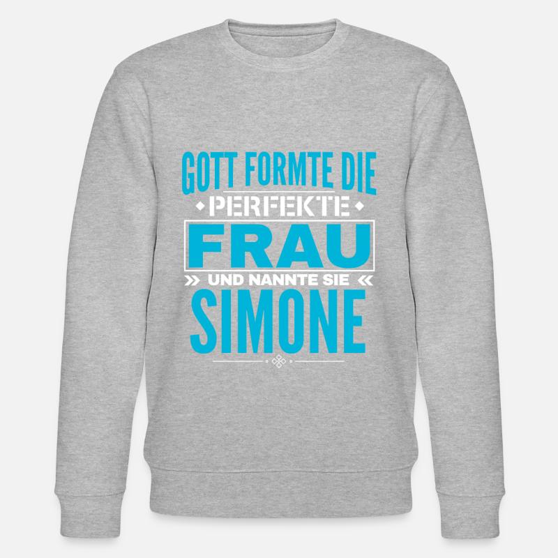 Conception de nom Simone - Sweat bio CHANGER Stanley/Stella Unisexe - gris chiné