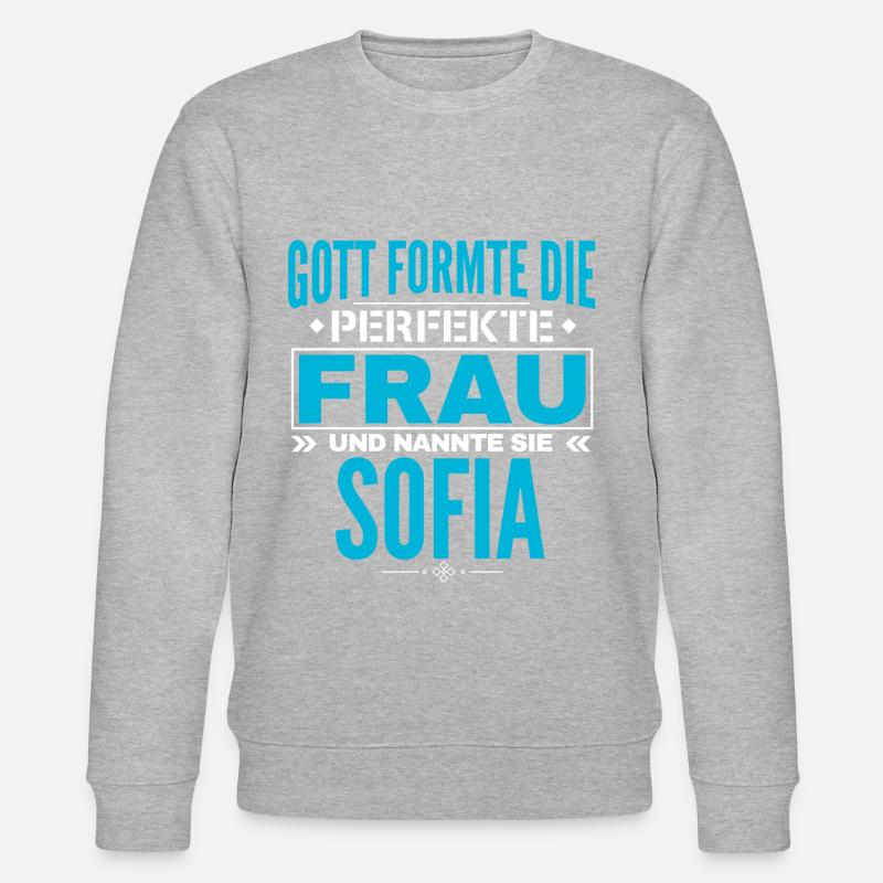 Sofia Name Design - Stanley/Stella Unisex Bio-Sweatshirt CHANGER  - Grau meliert