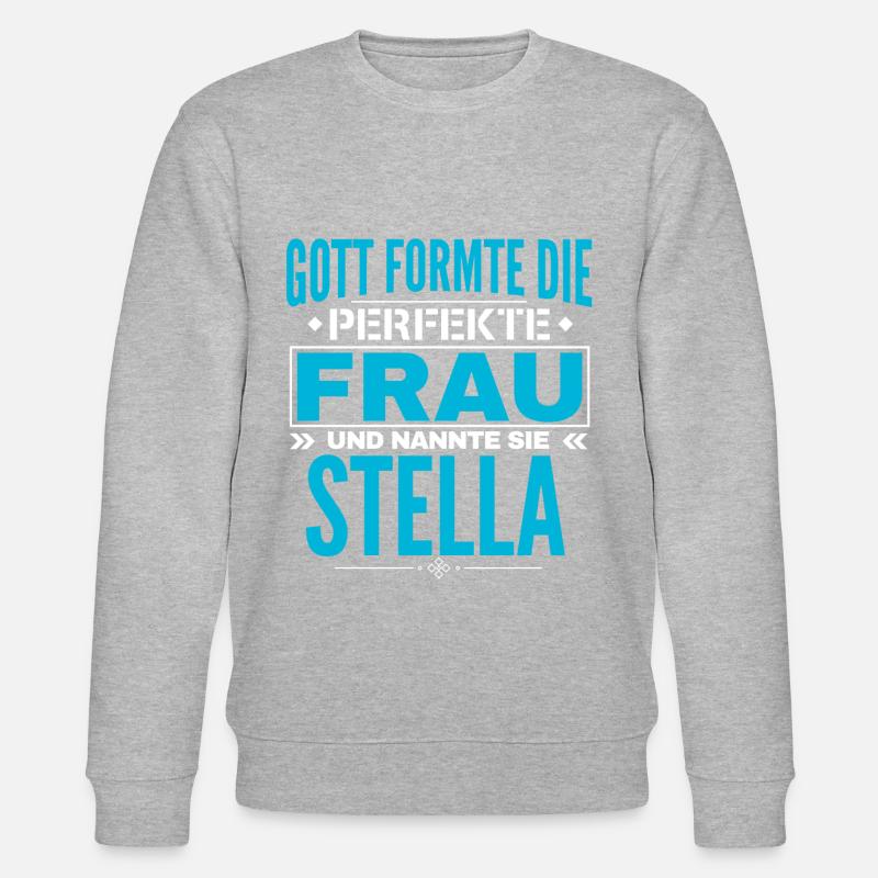 Stella Name Design - Stanley/Stella Unisex Bio-Sweatshirt CHANGER  - Grau meliert