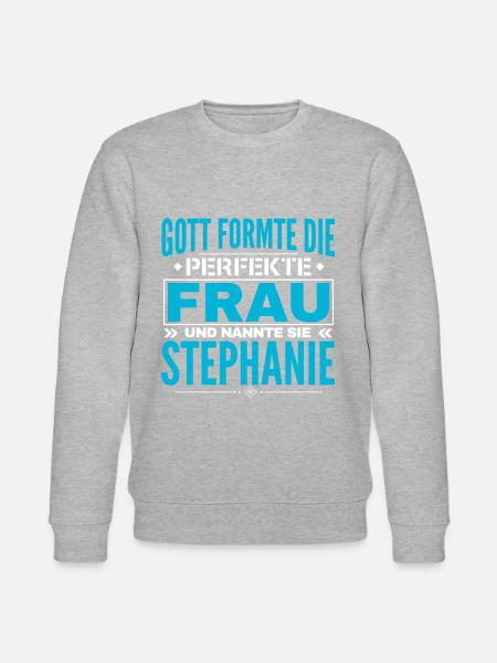 Conception de nom de Stéphanie - Sweat bio CHANGER Stanley/Stella Unisexe - gris chiné
