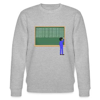 Unterwäsche trägt man unter der Wäsche - Stanley/Stella Unisex Bio-Sweatshirt CHANGER  - Grau meliert - Vorne - Nik (191cm) & Marisol (170cm)
