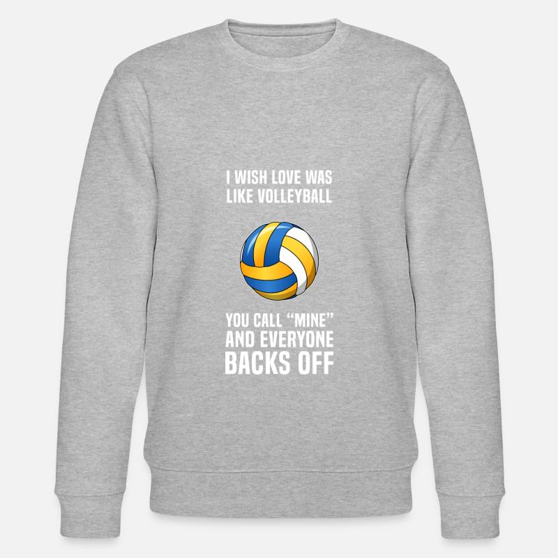 Volleyball - Stanley/Stella Unisex Bio-Sweatshirt CHANGER  - Grau meliert
