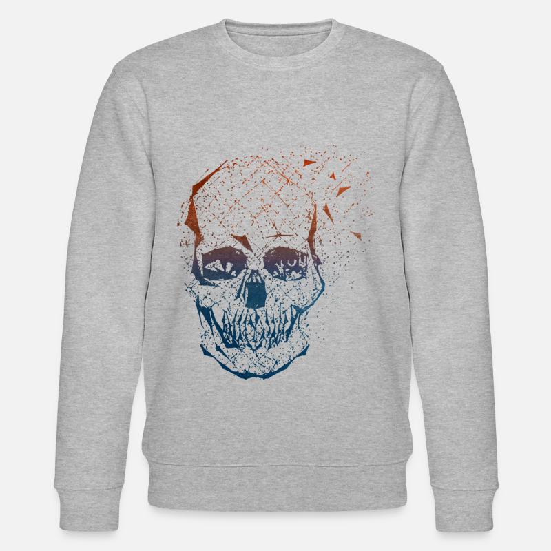 Skull - Stanley/Stella Unisex Bio-Sweatshirt CHANGER  - Grau meliert