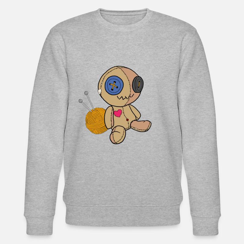 Voodoo-Puppe - Stanley/Stella Unisex Bio-Sweatshirt CHANGER  - Grau meliert