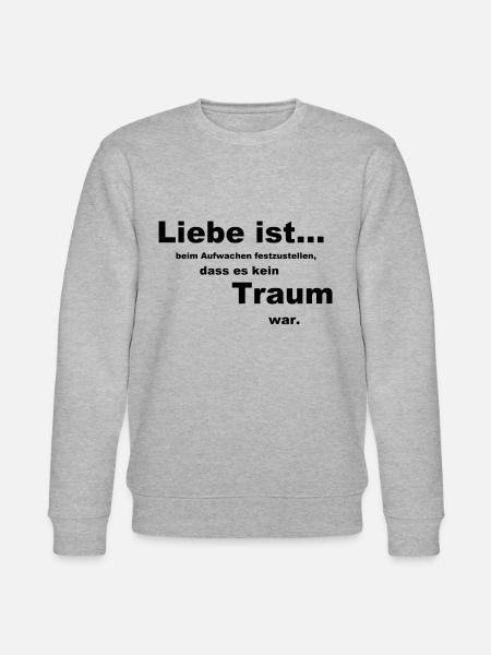 Liebe ist... - Stanley/Stella Unisex Bio-Sweatshirt CHANGER - Grau meliert