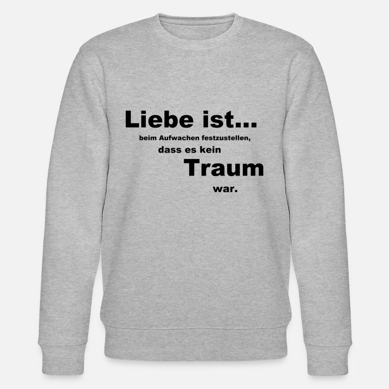 Liebe ist... - Stanley/Stella Unisex Bio-Sweatshirt CHANGER  - Grau meliert