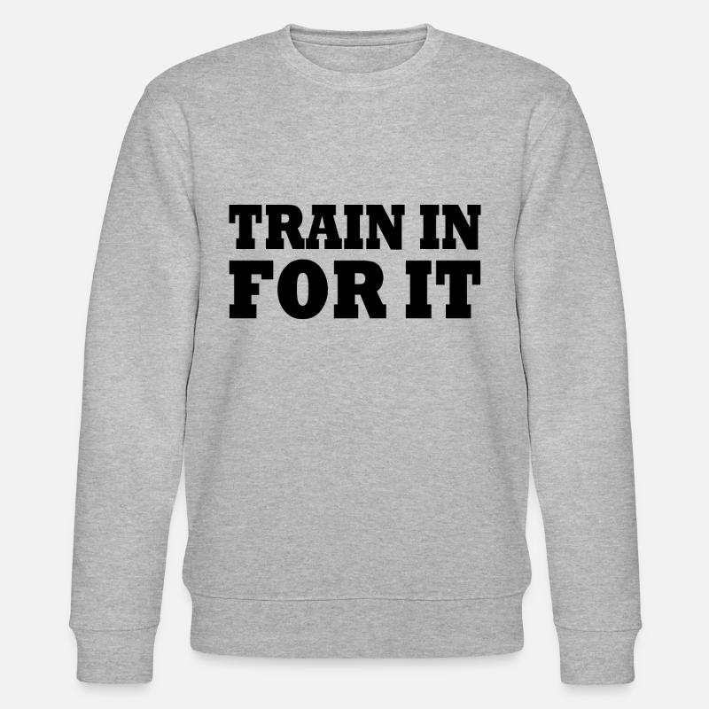 Train in for it - Stanley/Stella Unisex Bio-Sweatshirt CHANGER  - Grau meliert