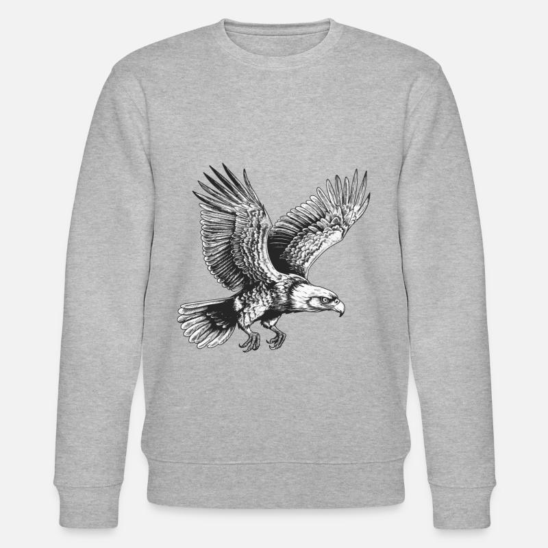 Aigle volant - Sweat bio CHANGER Stanley/Stella Unisexe - gris chiné
