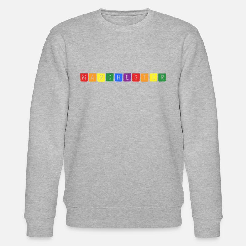 Rainbow Manchester - Stanley/Stella Unisex Bio-Sweatshirt CHANGER  - Grau meliert