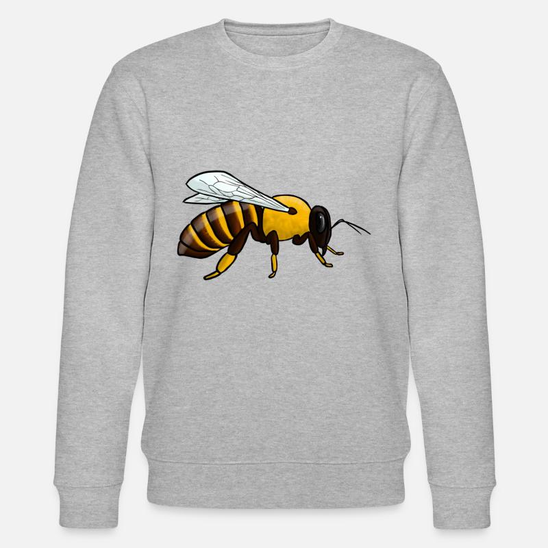 Honigbiene - Stanley/Stella Unisex Bio-Sweatshirt CHANGER  - Grau meliert