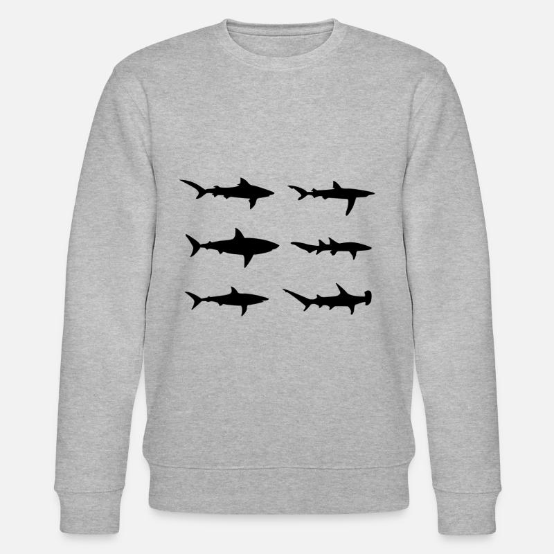 espèces de requins - Sweat bio CHANGER Stanley/Stella Unisexe - gris chiné