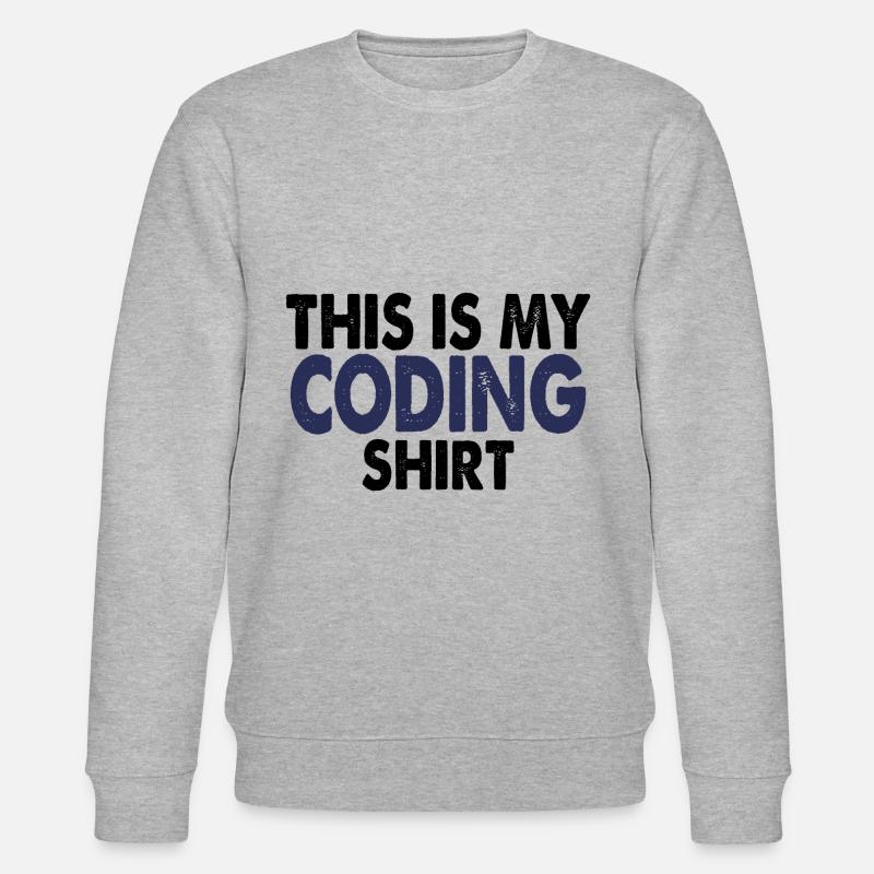 Coding nerd computer programming - Stanley/Stella CHANGER Unisex Organic Sweatshirt - heather grey