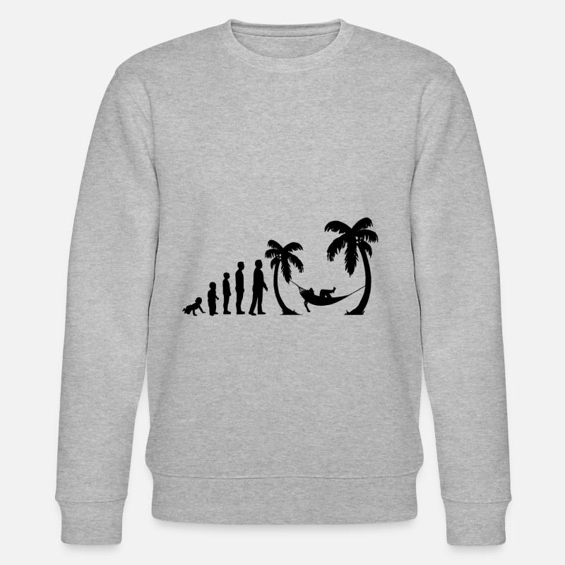 Urlaub Evolutuion - Stanley/Stella Unisex Bio-Sweatshirt CHANGER  - Grau meliert