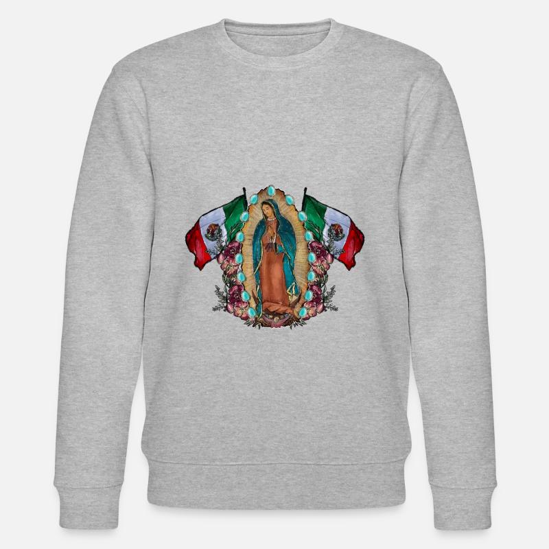 Notre-Dame de Guadalupe - Sweat bio CHANGER Stanley/Stella Unisexe - gris chiné