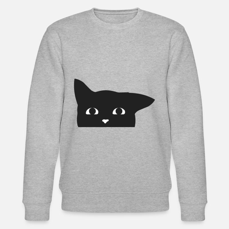 Katze - Stanley/Stella Unisex Bio-Sweatshirt CHANGER  - Grau meliert