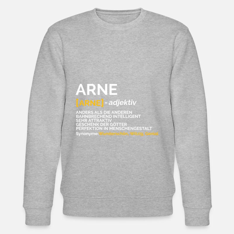 Arne - Stanley/Stella Unisex Bio-Sweatshirt CHANGER  - Grau meliert