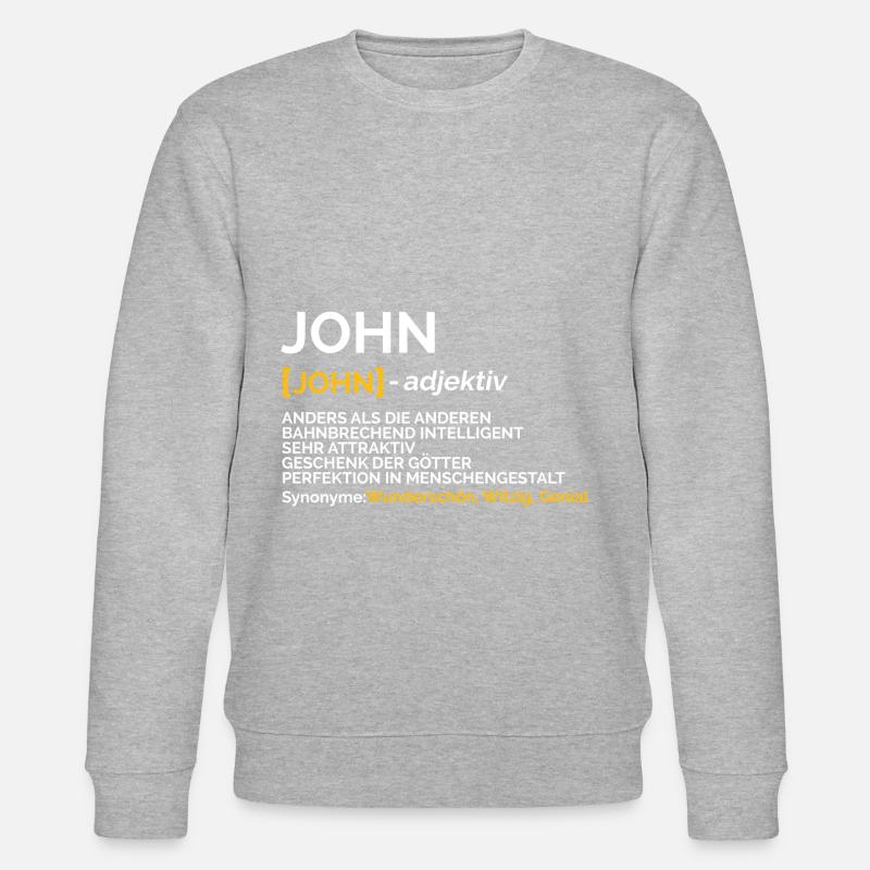 John - Stanley/Stella Unisex Bio-Sweatshirt CHANGER  - Grau meliert