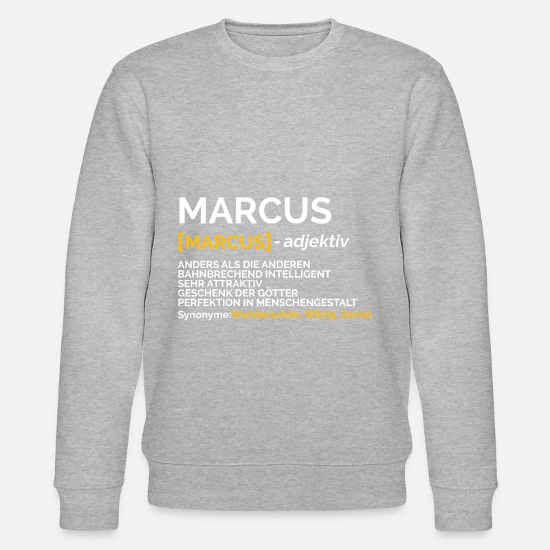 Marcus - Stanley/Stella Unisex Bio-Sweatshirt CHANGER  - Grau meliert