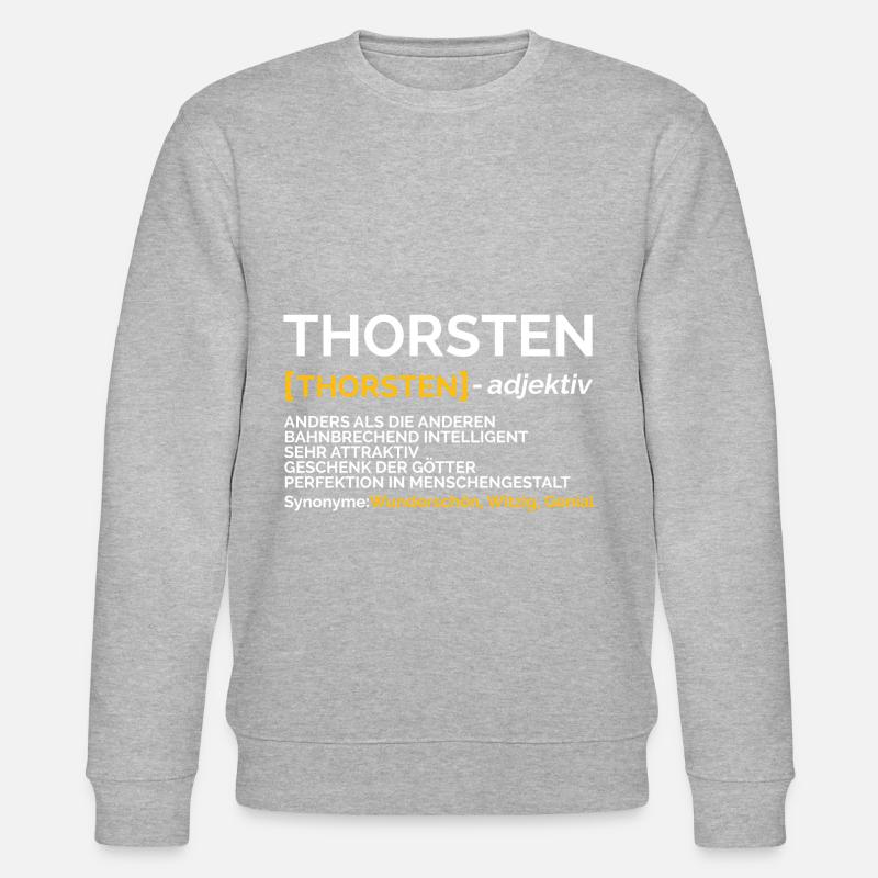 Thorsten - Stanley/Stella Unisex Bio-Sweatshirt CHANGER  - Grau meliert