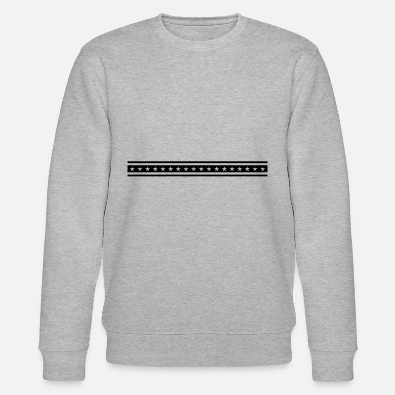 strich sterne linie - Stanley/Stella Unisex Bio-Sweatshirt CHANGER - Grau meliert