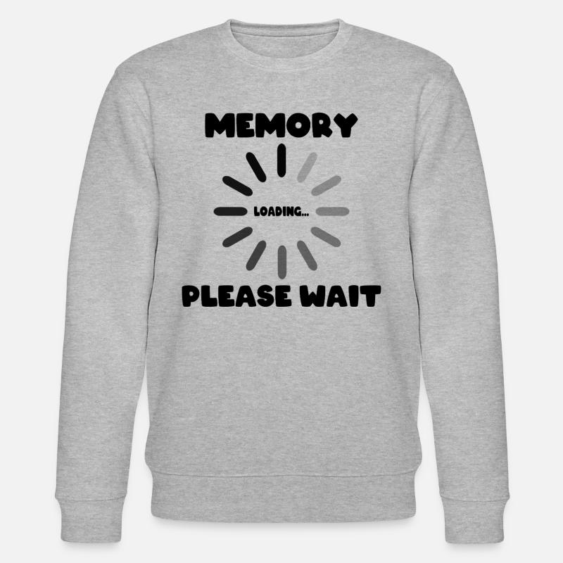 Memory Loading... Please Waite - Stanley/Stella CHANGER Unisex Organic Sweatshirt - heather grey