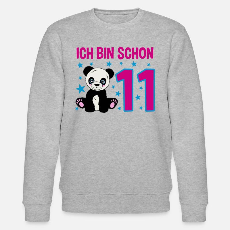 Onzième anniversaire – Panda Power - Sweat bio CHANGER Stanley/Stella Unisexe - gris chiné