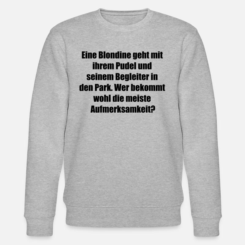 "Königlicher Spaziergang" Geschenk - Stanley/Stella Unisex Bio-Sweatshirt CHANGER  - Grau meliert